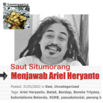 Saut Situmorang menjawab Ariel Heryanto – Boemipoetra