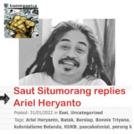 Saut Situmorang replies Ariel Heryanto – Boemipoetra