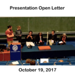 Presentation Open Letter – 19 October 2017