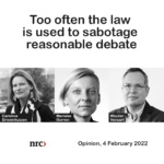 Too often the law is used to sabotage reasonable debate – NRC
