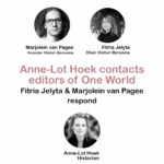 Anne-Lot Hoek contacts editors of One World