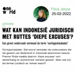 Wat kan Indonesië juridisch met Ruttes ‘diepe excuses’?