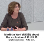 Mariëtte Wolf (NIOD) about the exclusion of K.U.K.B.