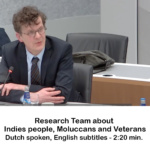 Dutch Research Team about Indies people, Moluccans and Veterans