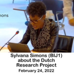 Sylvana Simons (BIJ1) about the Dutch Research Project