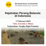 Kejahatan Perang Belanda di Indonesia – C.J. Wisse, NJB